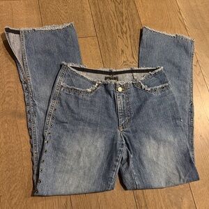 Low wasted vintage Blue Flare Jeans